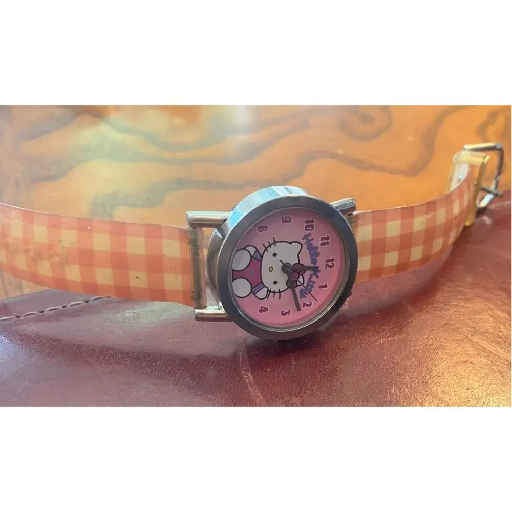 Women's Silver Tone Sanrio Hello Kitty 20mm Watch, Poly Band